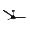 Ceiling fan with ABS blades, model AC56-023B-BK, black, 56 inches.