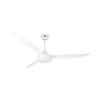 Ceiling fan with ABS blades, model AC56-023B-WH, white, 56 inches.