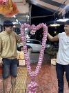 พวงมาลัยดอกบัวชมพู