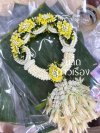 พวงมาลัยมะลิใหญ่ เกลียวรักรัดช้อคุณหญิงอุบะ พุ่มจำปี