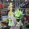 พวงมาลัยคล้องคอนาคโซ่ลักมาลัยแบนพร้อมกรวยบวชนาคสี(เลือกสีได้ 8 สี)