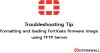 วิธีการฟอร์แมตและติดตั้งเฟิร์มแวร์ FortiGate ผ่าน TFTP 