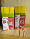 ถาดกระดาษขึ้นรูปขนาด 4 × 4 นิ้ว คละลาย เป็นบรรจุภัณฑ์กระดาษ Food Grade บรรจุแพ็คละ 100 ใบ