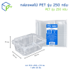 กล่องผลไม้ PET รุ่น 250 กรัม คุณภาพสูง เนื้อใส แพ็คละ 50 ชิ้น