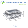 กล่อง OPS ใส รุ่น M-104HL ฝาล็อกในตัว แพ็ก 100 ชิ้น