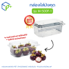 กล่องพลาสติกใส่มังคุด รุ่น M-500F-1 บรรจุได้ 500 กรัม