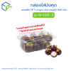 กล่องพลาสติกใส่มังคุด รุ่น M-500F-3 บรรจุได้ 500 กรัม