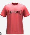 เสื้อปิงปอง Butterfly Coral Pink