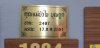 Acid-etched stainless steel signs