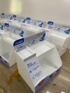 Small product shelves, desktop product shelves