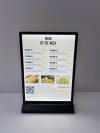 Menu light sign size 21 x 29.7 cm (A4)