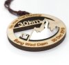 Wooden medal with plastic size 7 cm.