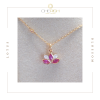 Lotus Blossom Ruby Necklace