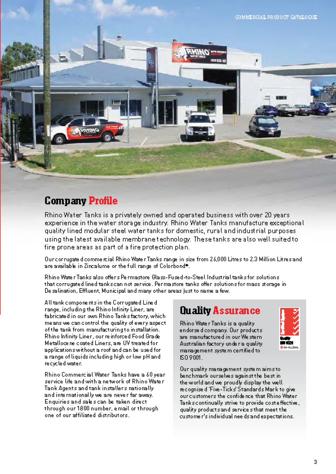 Kingspan Rhino Commercial Tank Catalog by colorroof