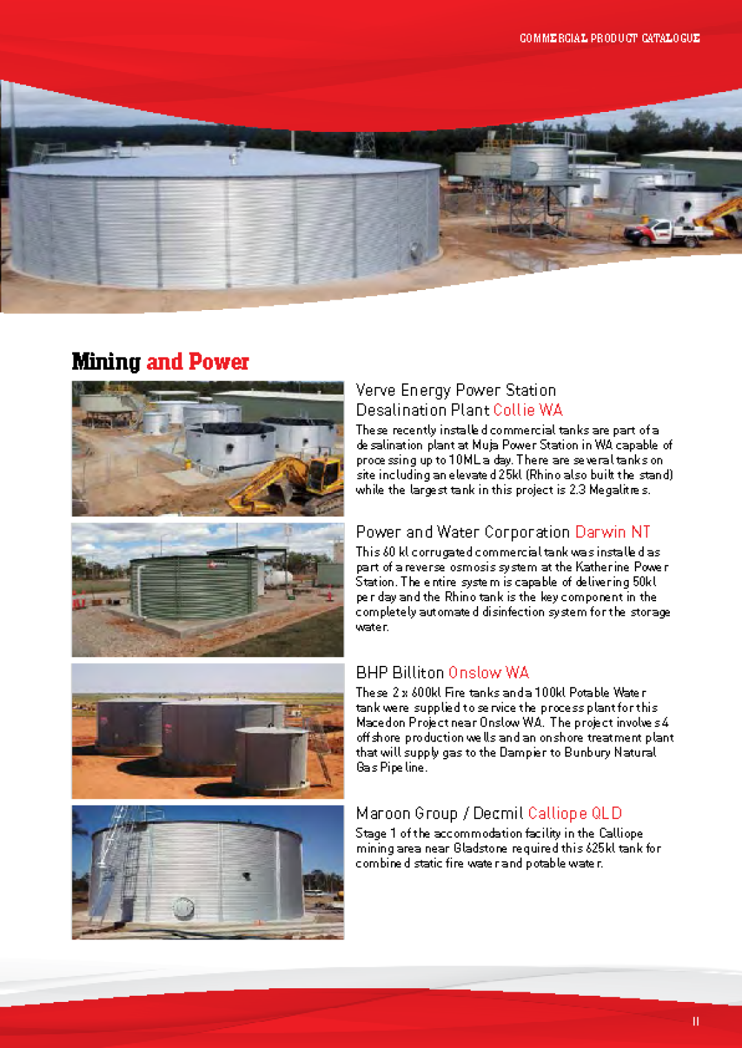 Kingspan Rhino Commercial Tank Catalog by colorroof