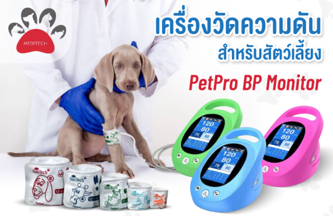 เหตุผลที่ควรเลือกเครื่องวัดความดันโลหิตสำหรับสัตวแพทย์ PetPro Professional