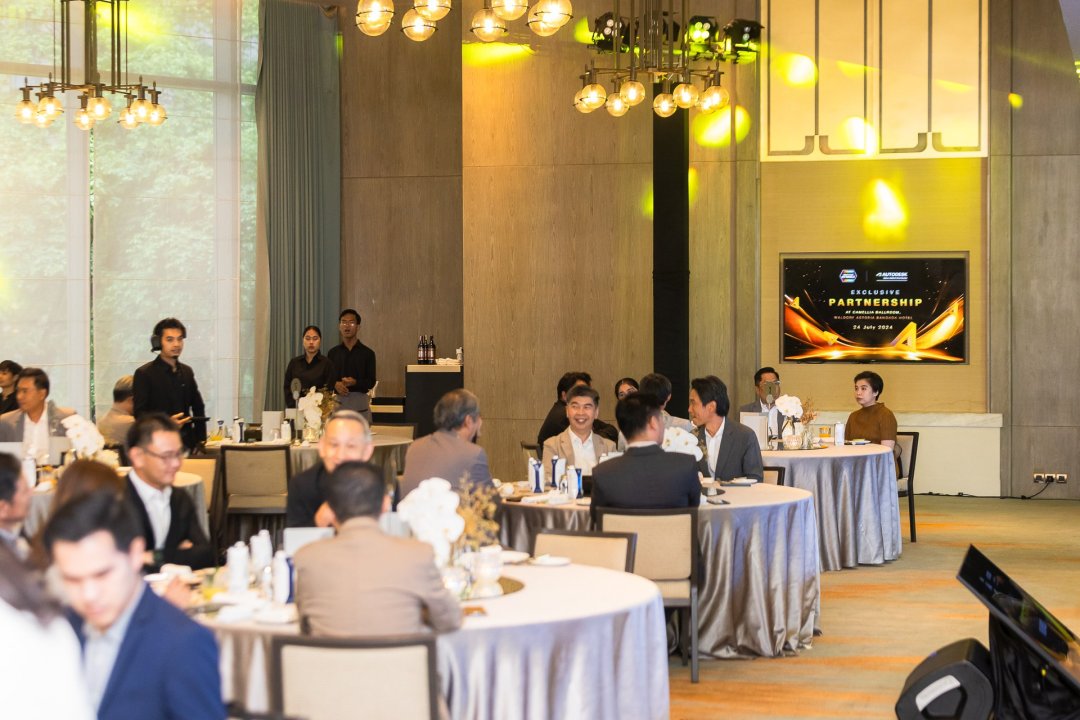 ผู้ร่วมงานและพื้นที่พบปะพันธมิตร Synnex x Autodesk