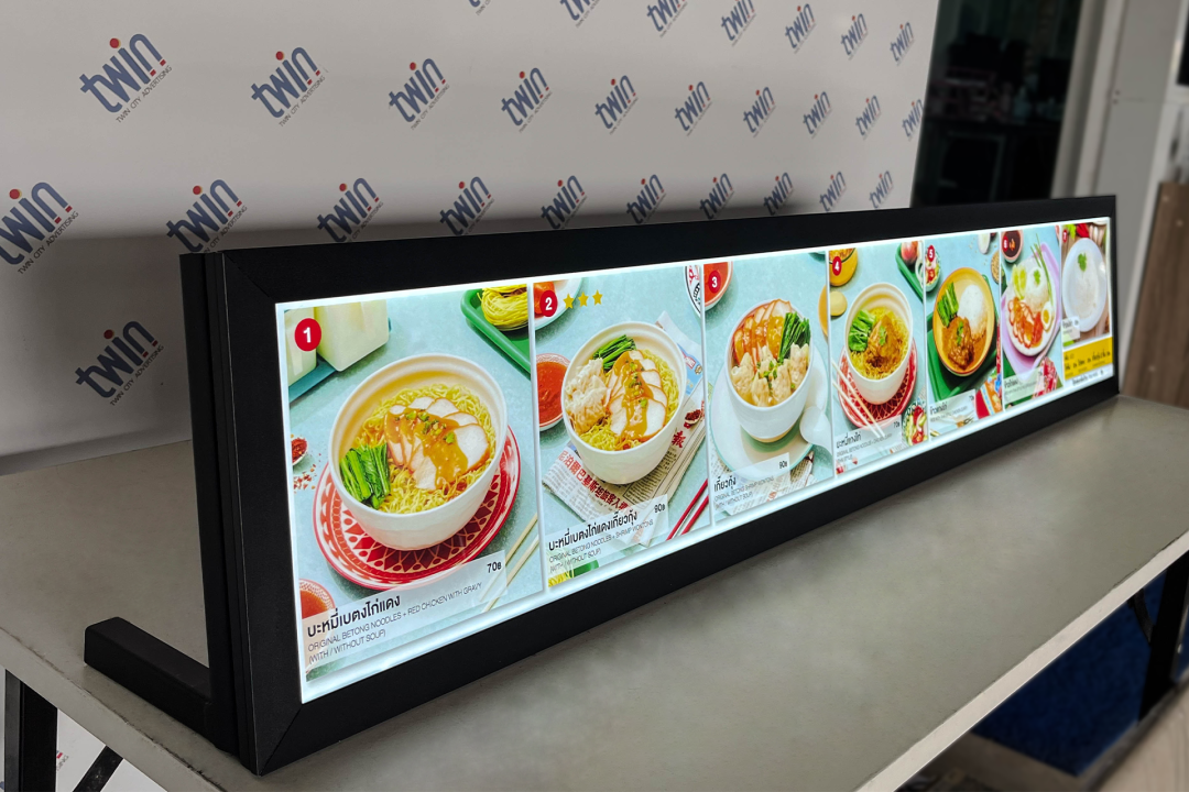 Led Slim Light Box - Twin City โรงงานผู้ผลิต และจำหน่ายป้ายไฟแอลอีดีทุกชนิด