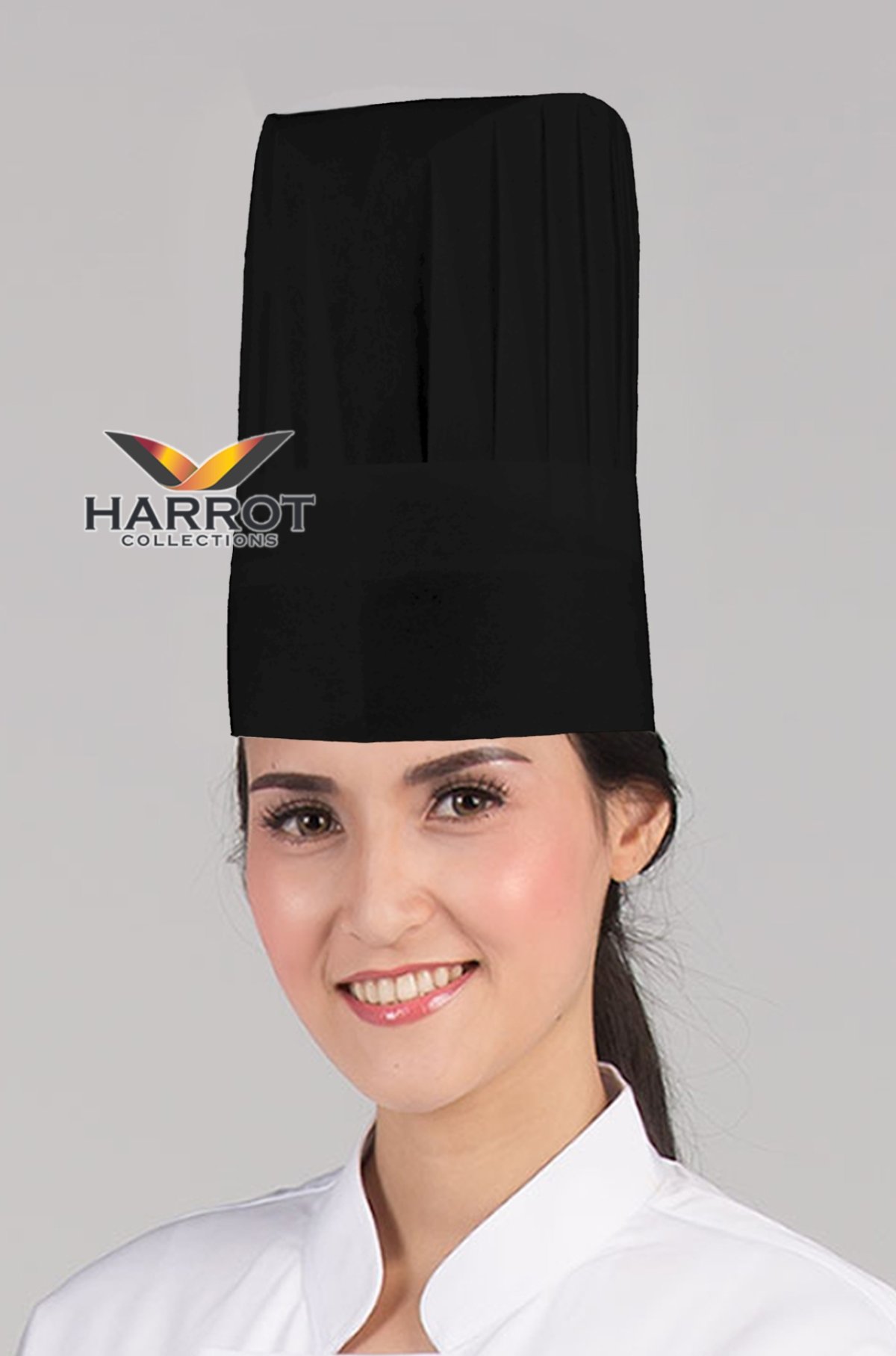 Black Paper Chef Hat 9 inches harrot