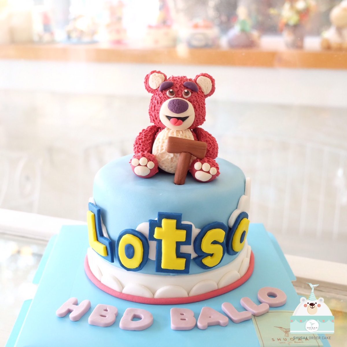 เค้กทอยสตอรี่ เค้กการ์ตูน เค้กหมี Lotso Toy Story Cake Shugaaordercake