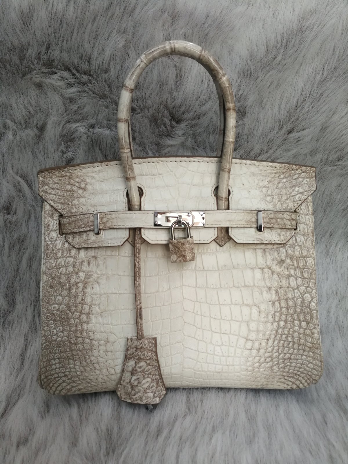 Genuine Product Top Grade Himalayan White Crocodile WOMEN'S Bag