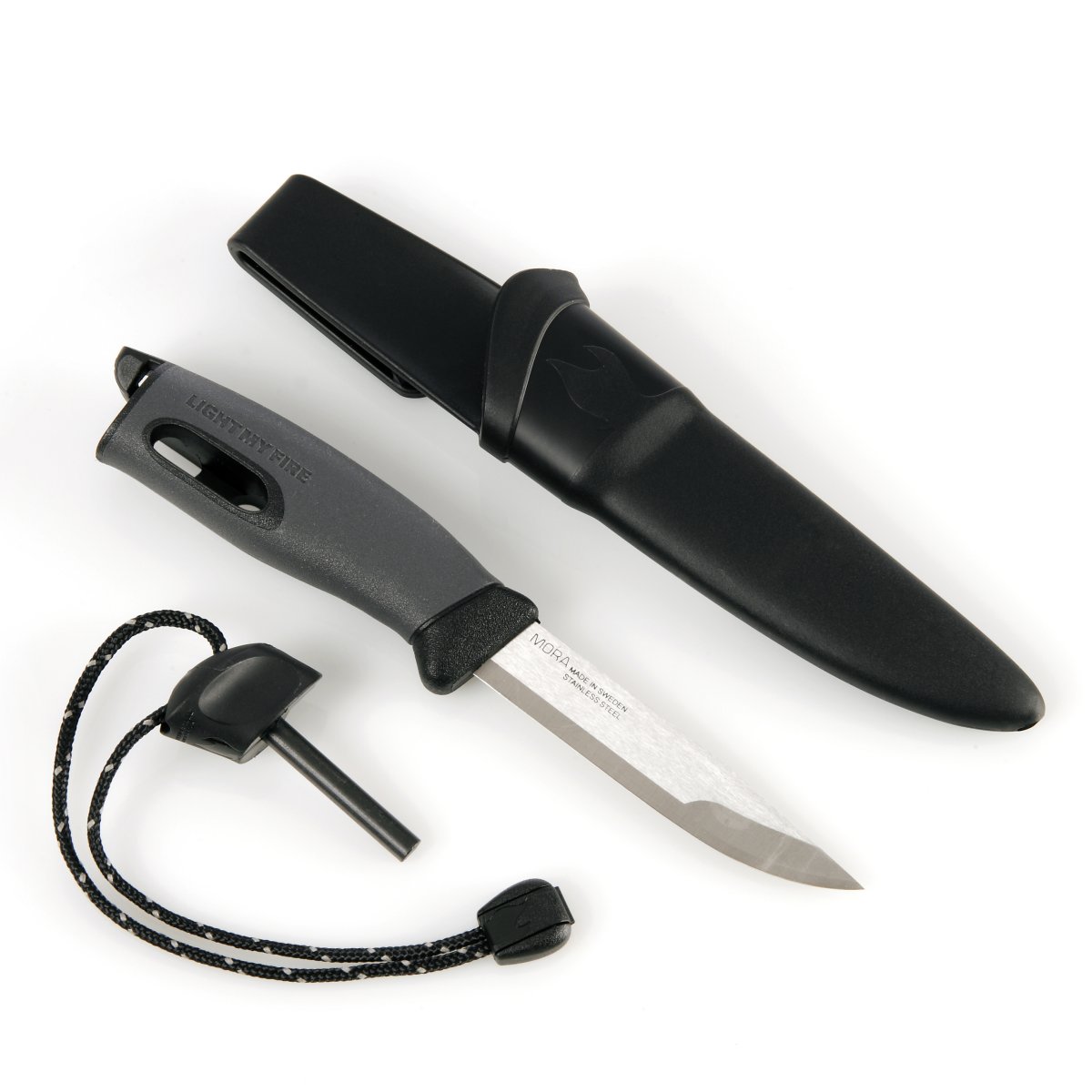 Нож для туризма. Нож Mora с огнивом. Огниво Morakniv Fire Starter. Mora Light my Fire. Нож мора с огнивом в рукоятке.