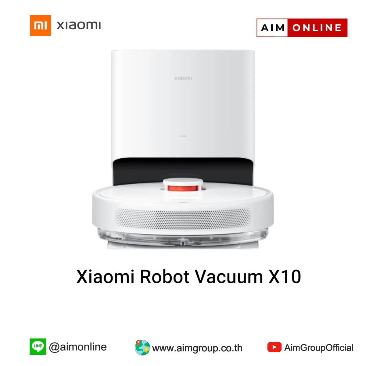 Xiaomi Robot Vacuum X10 ราคาพิเศษ 11,100.- - aimgroup