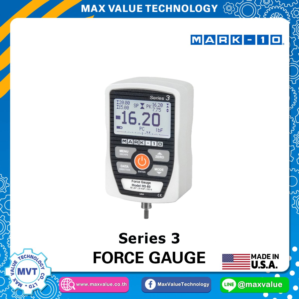 Series 3 Digital Force Gauges maxvalue