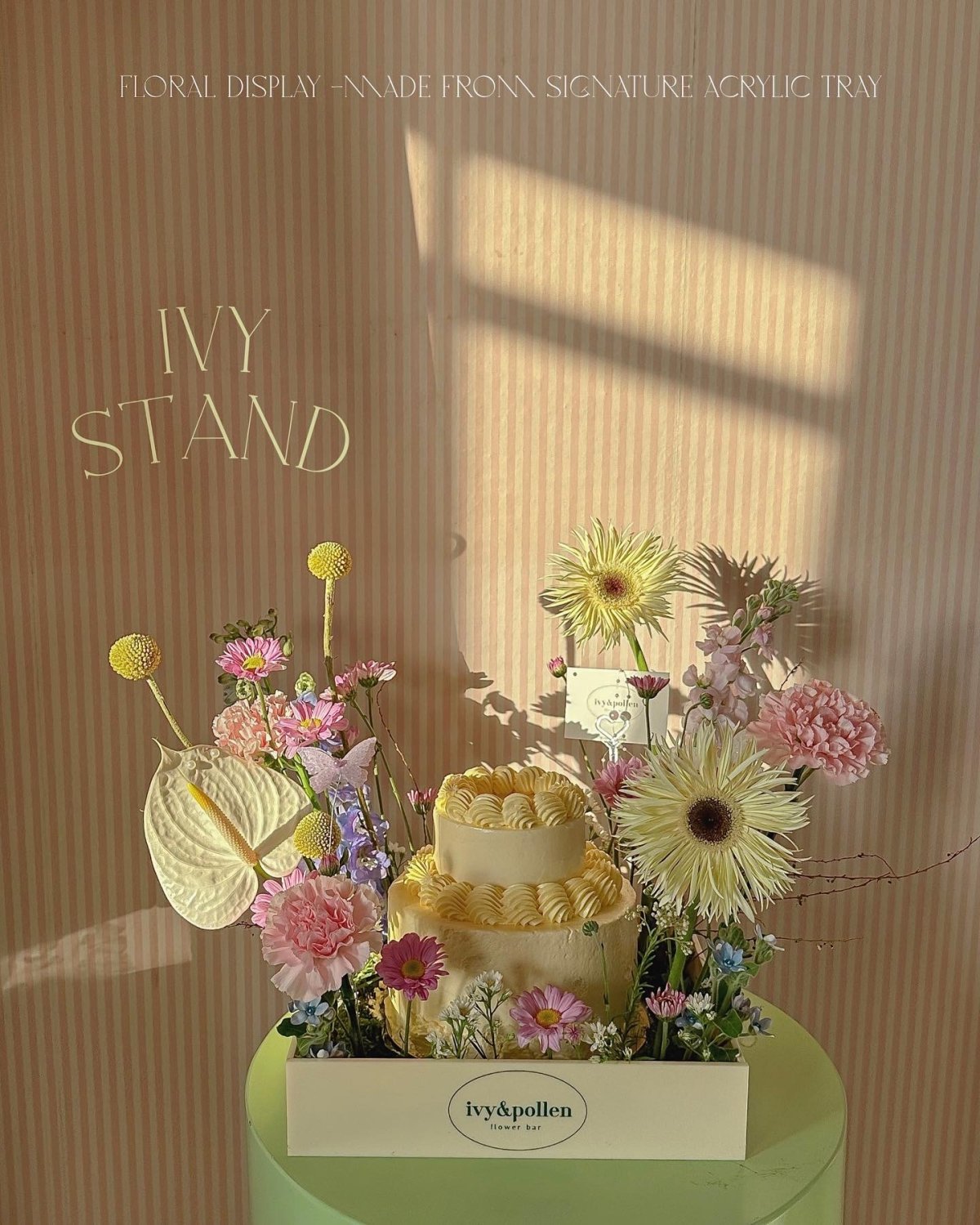 Ivy Stand with Cake ivyandpollen