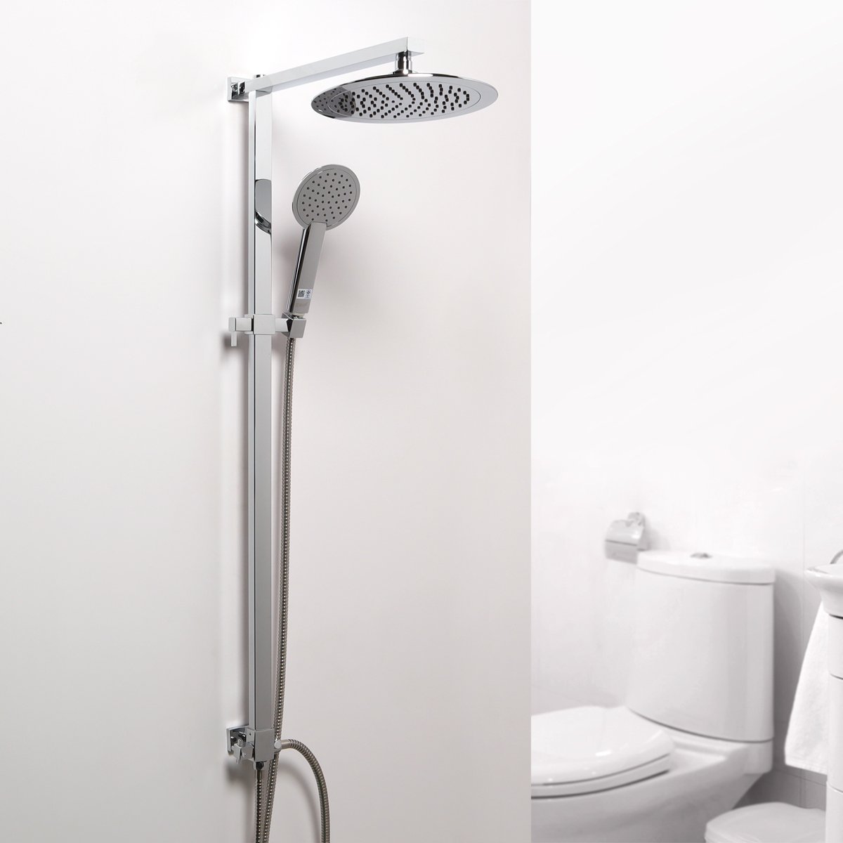 WSP-7104 RAIN SHOWER SET 1 FUNCTION COLOUR / DESIGN : CHROME - wspbath