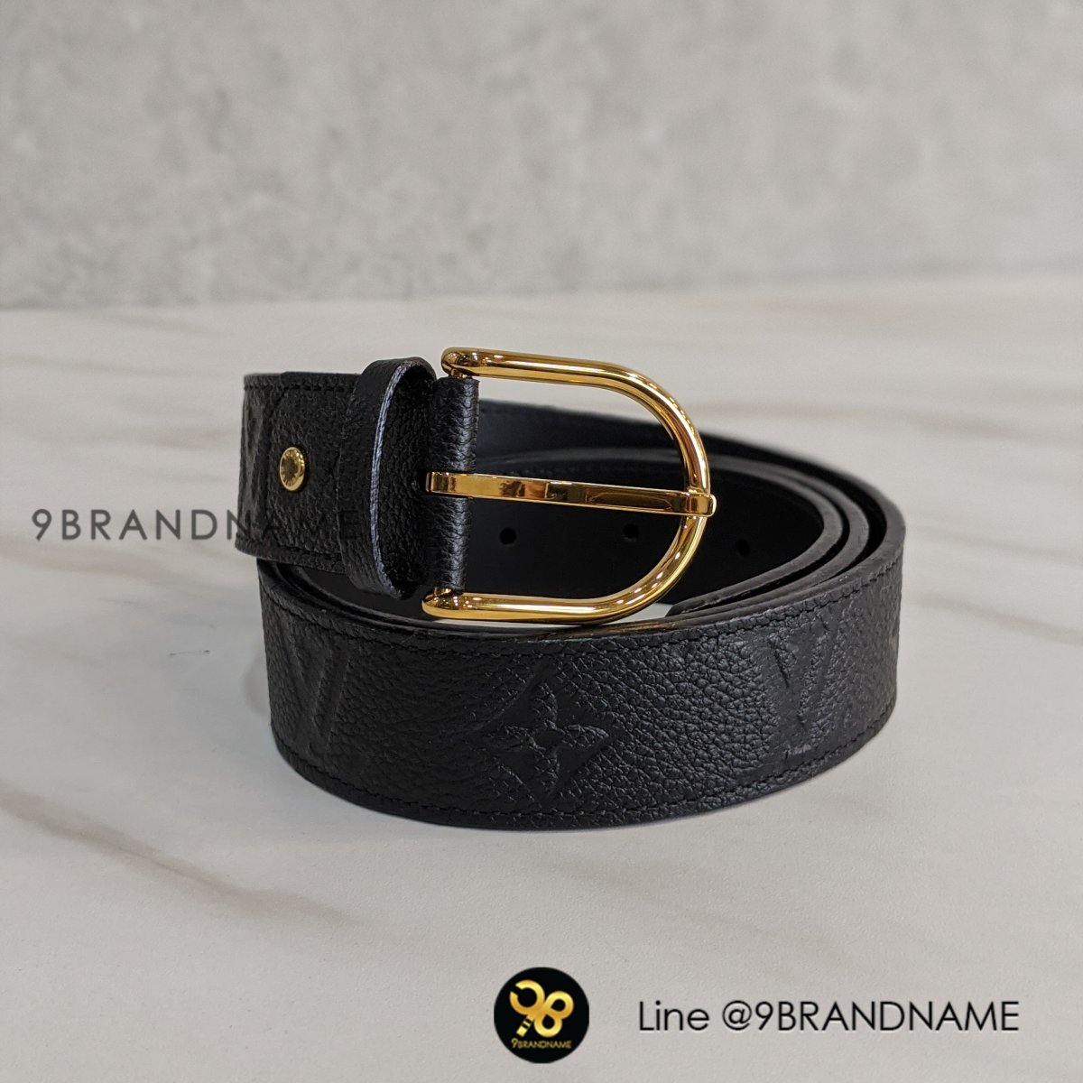 LOUIS VUITTON LOUIS VUITTON Ceinture Neogram belt M6058 leather