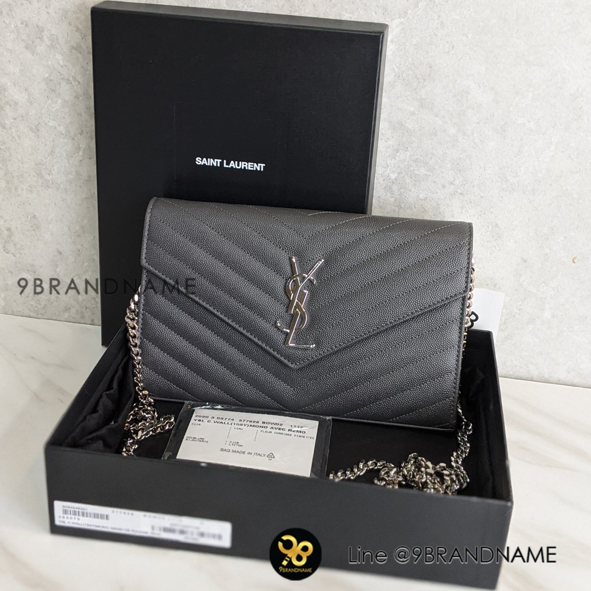 ysl monogram envelope woc 9