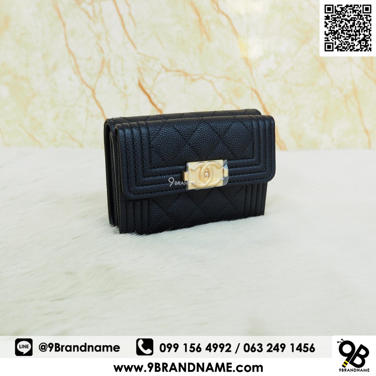 chanel classic short wallet