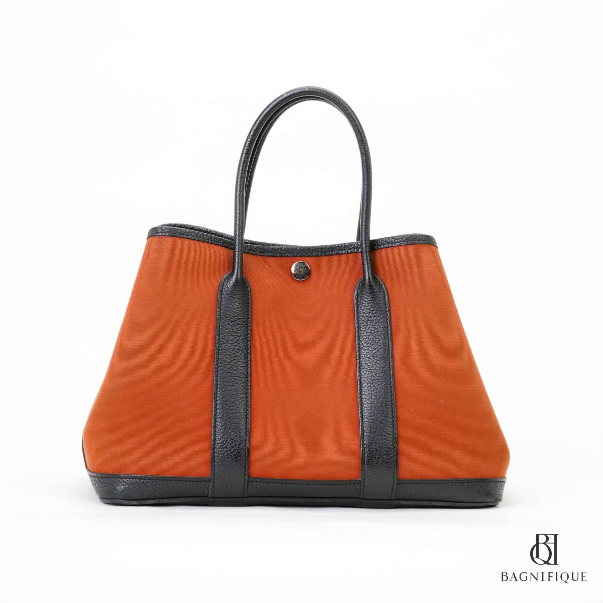 HERMES GARDEN PARTY 30 ORANGE CANVAS GHW bagnifiquethailand