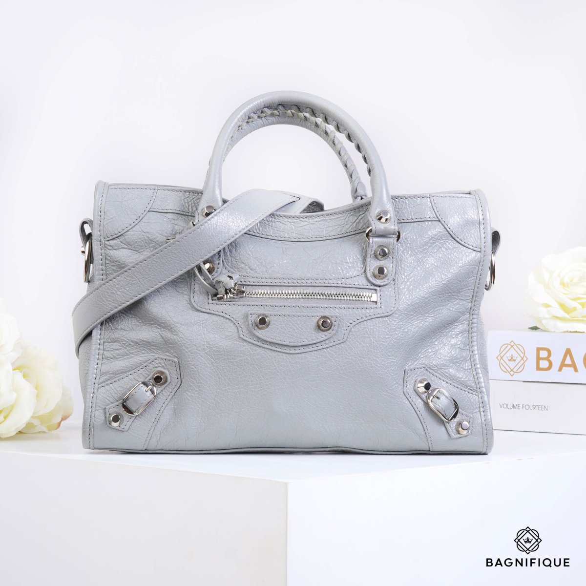 Balenciaga Classic Mini City Bag in Gray  Lyst