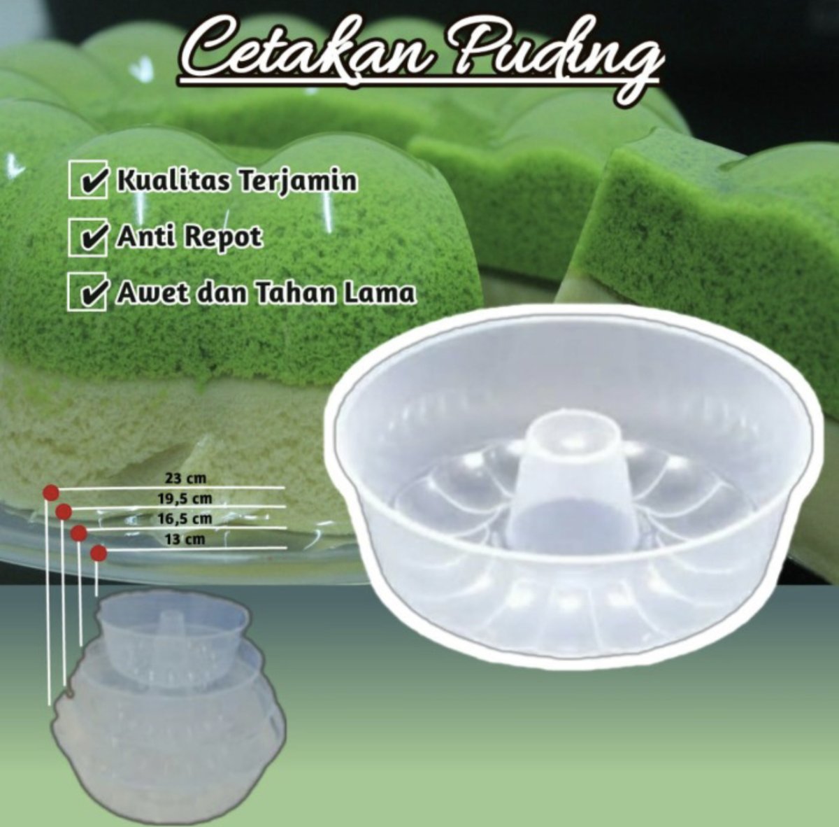 Cetakan Agar Puding Plastik Waroenganni