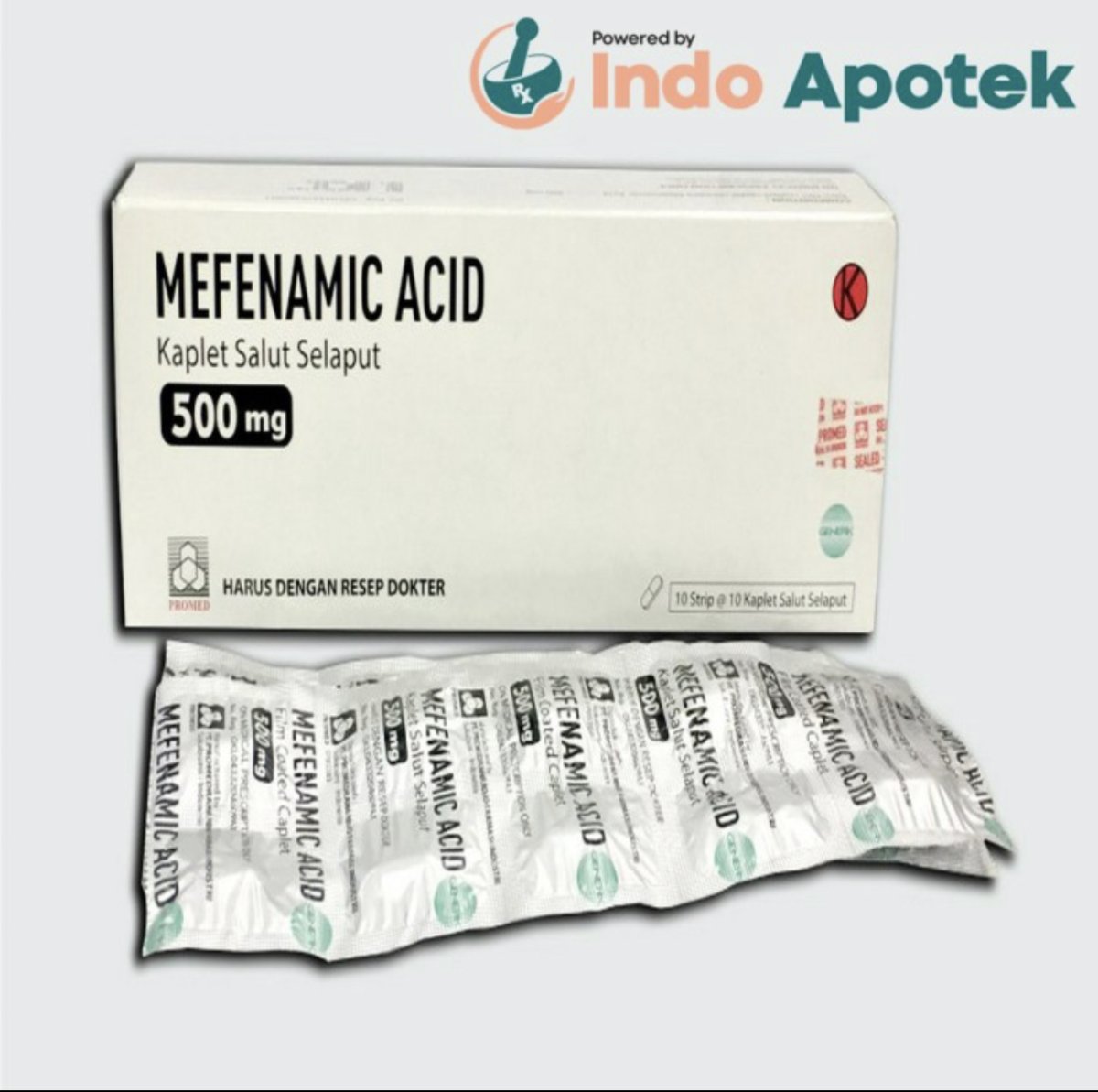 Mefenamic Acid 500 mg , 1 strip 10 tablet - waroenganni