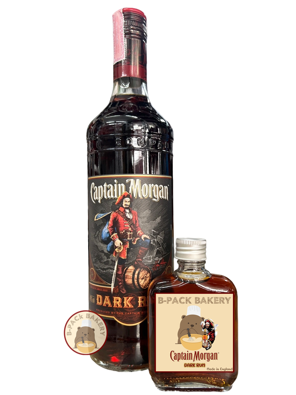 Captain Dark Rum Repackage 85ml bpackbakery