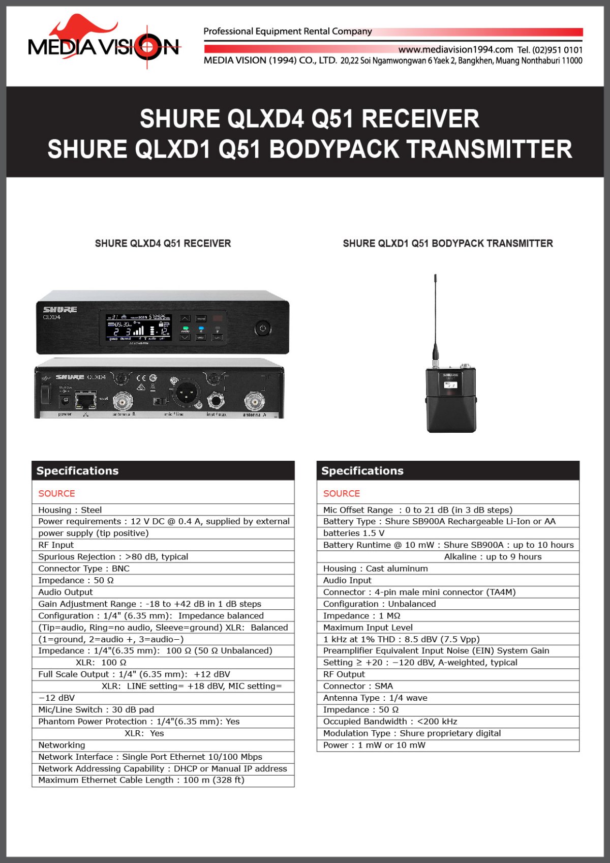 Shure Replacement Belt Clip For BLX1 Wireless Bodypack 44A8035