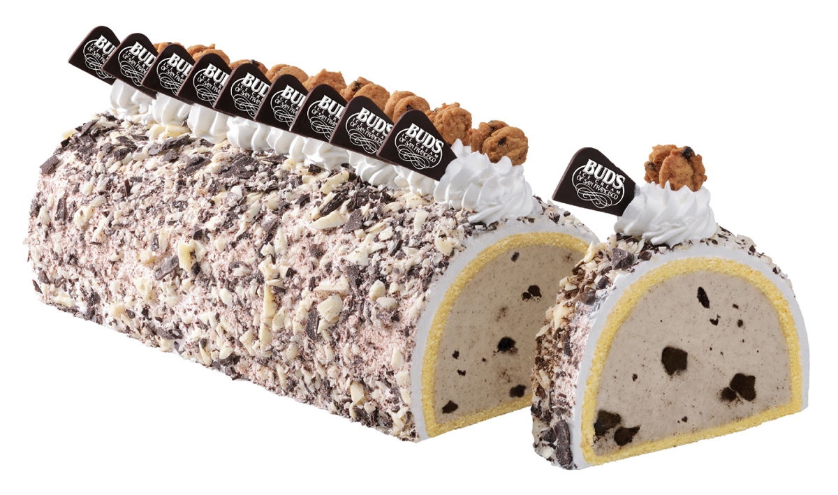 Bud's Ice Cream Cake Roll Cookie and Cream (2 Lb.) budsicecream