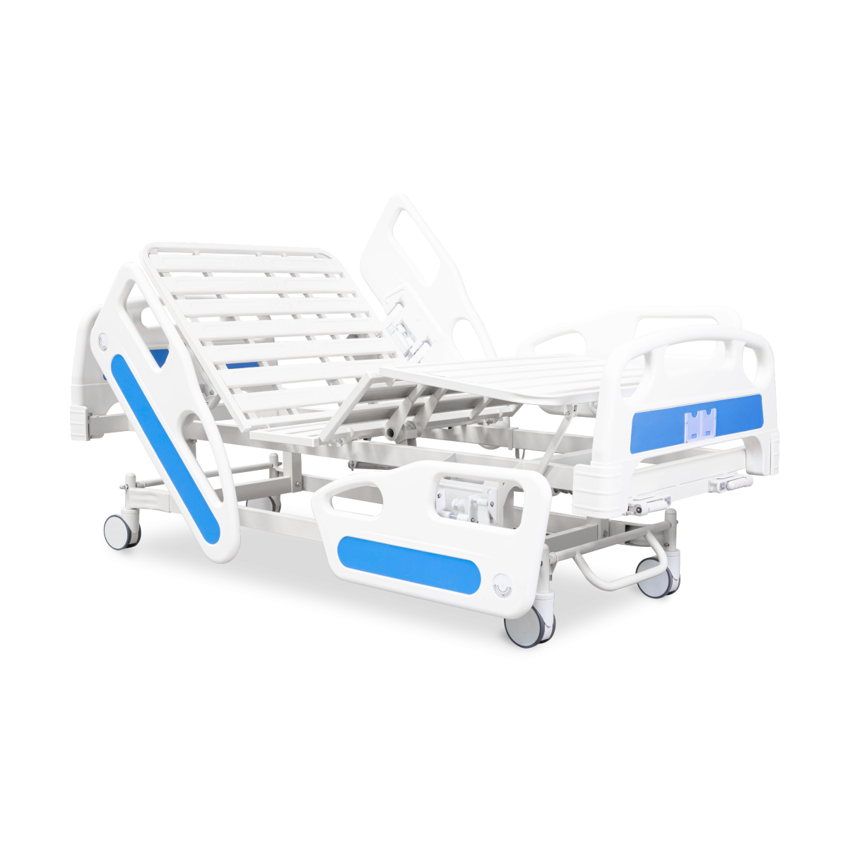 B-2 Manual Hospital Bed เตียงมือหมุน 2 ไกร์ ราวปีกนก - Distarcare