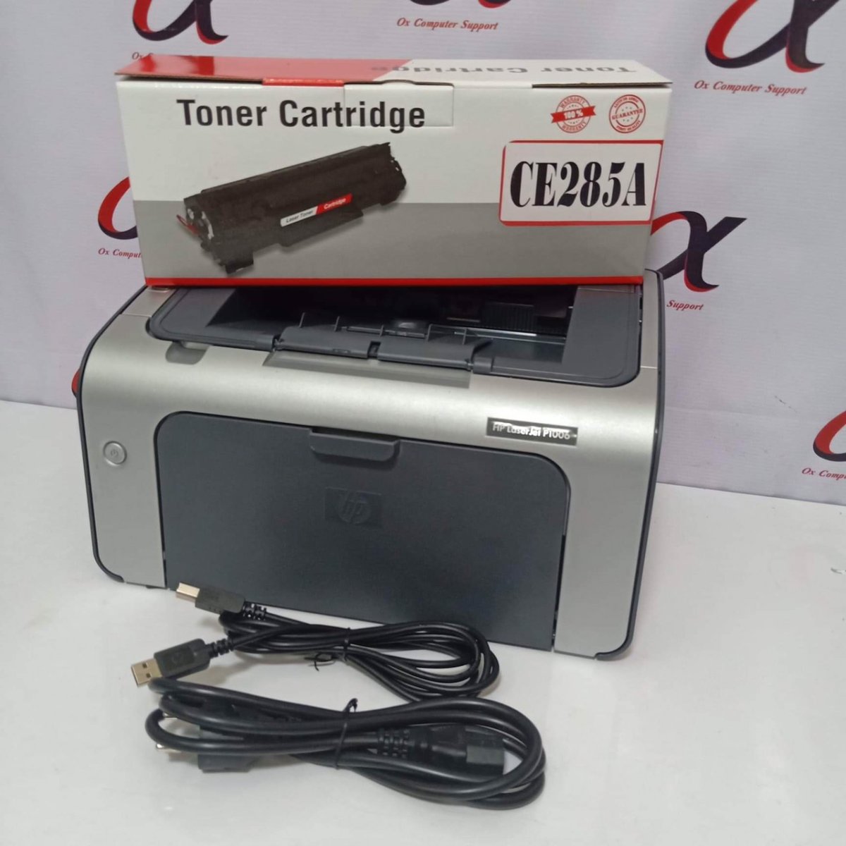 เครื่องปริ้นเลเซอร์ที่ทนและใช้หมึก CB435A ของ HP - Oxcomputer