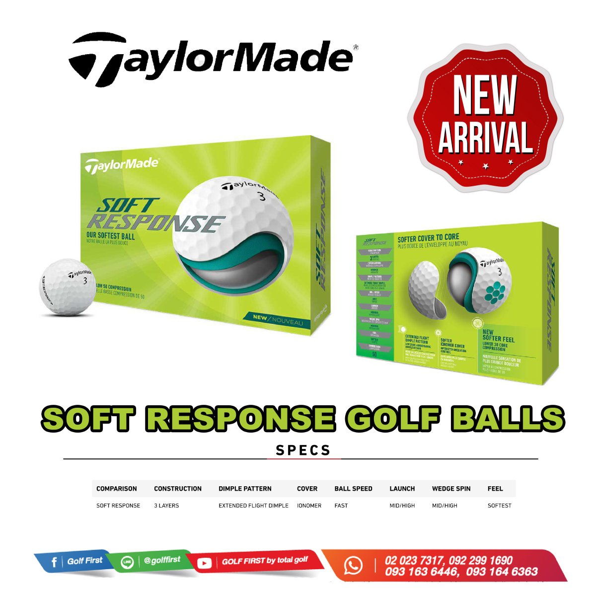 SOFT RESPONSE GOLF BALLS