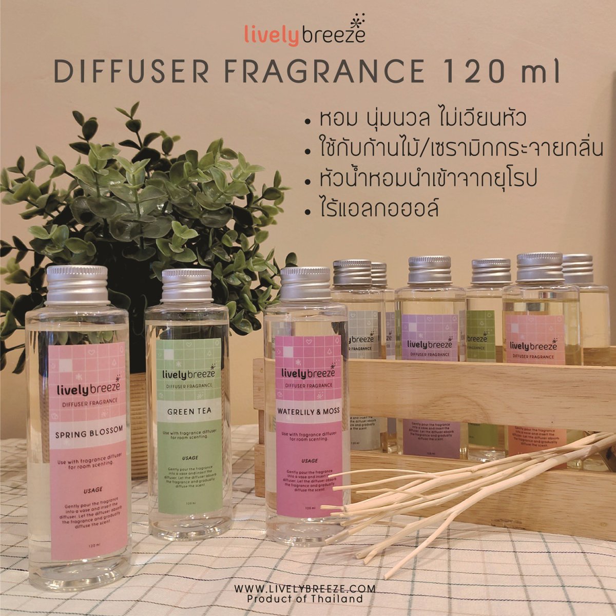 Diffuser Fragrance 120 Ml - Livelybreeze