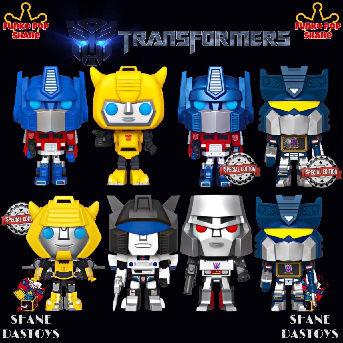 Funko Pop! Retro Toys Transformers shanedastoys