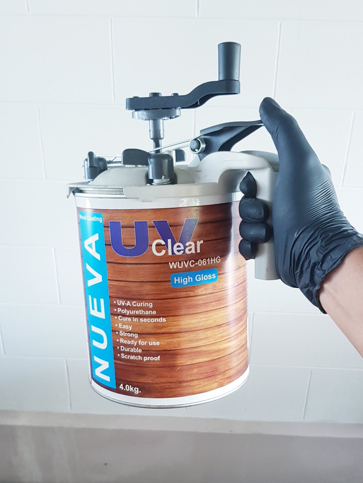 Nueva uv high gloss topcoat clear for wood. specularuv