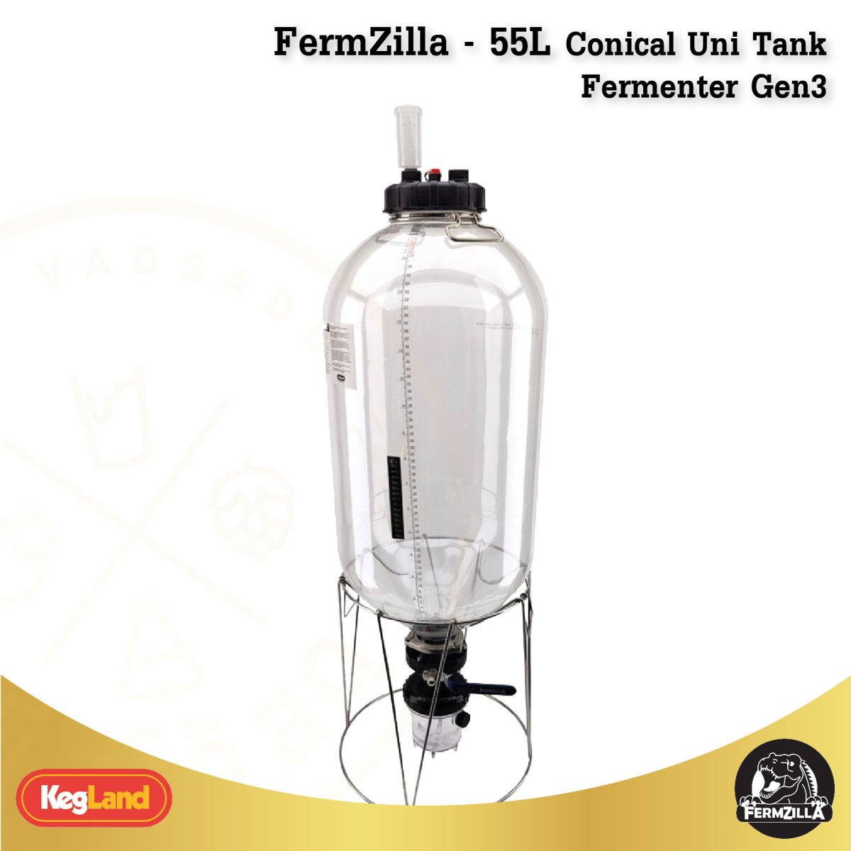 FermZilla 55L TriConical Uni Tank Fermenter Gen3 beervadsadu