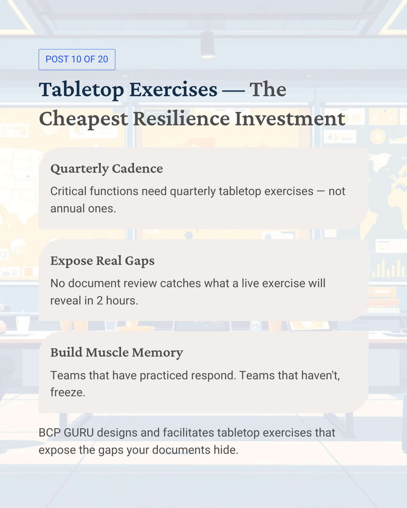 Bank Tabletop Exercises Examples Tabletop Exercise คืออะไร และทำไมต้องทำ | BCP GURU