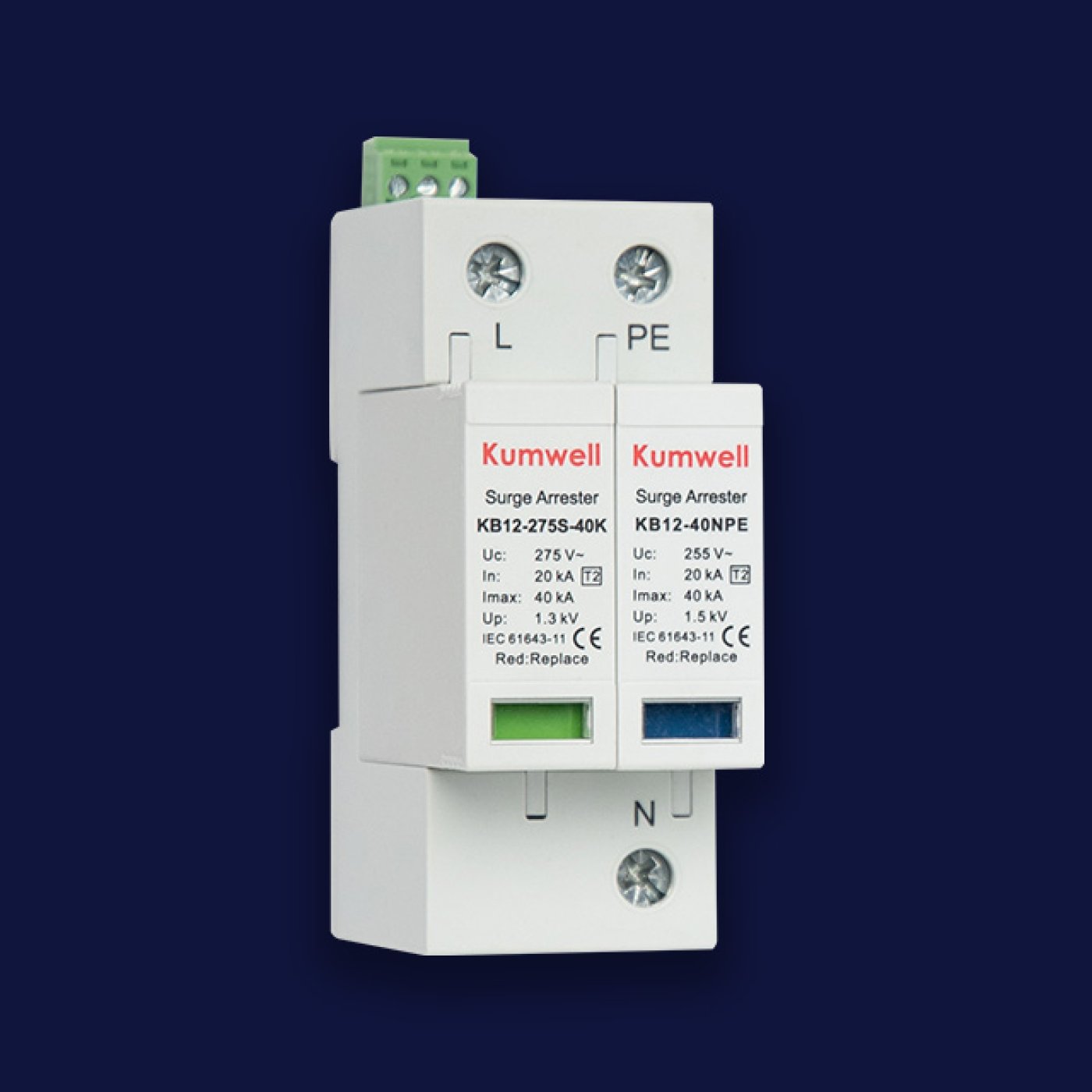Data Spd Surge Protective Devices - Kumwell ผลิตภัณฑ์สำหรับระบบป้องกันฟ้าผ่า/ต่อ ...