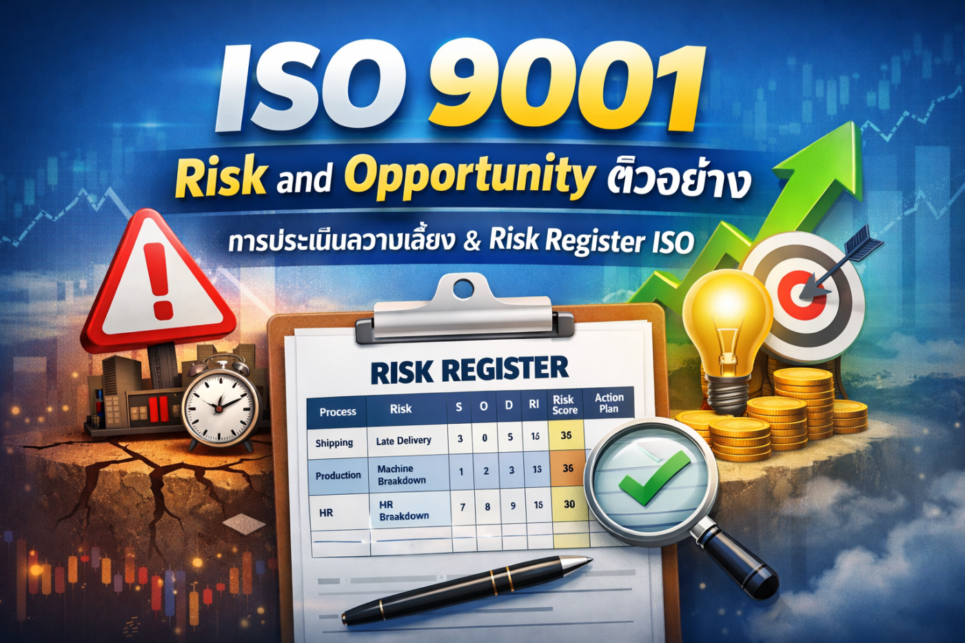 ISO 9001 Risk and Opportunity ตัวอย่าง พร้อมแนวทางการประเมินความเสี่ยง ...